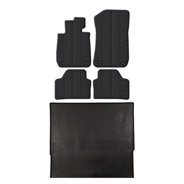 Travall Bundles BMW X1 tappetini e vasca baule in gomma 2009-2015