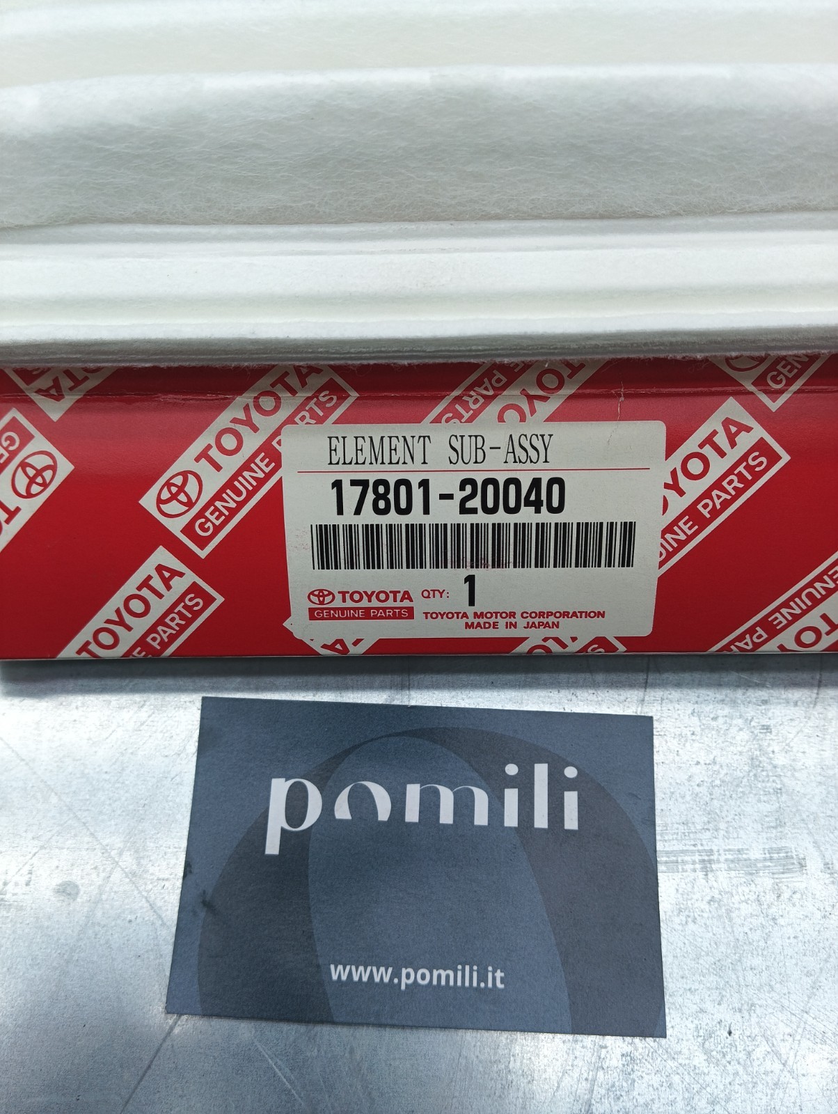 Pomili Alimentazione e scarico Toyota filtro aria motore OEM 17801-20040 usato