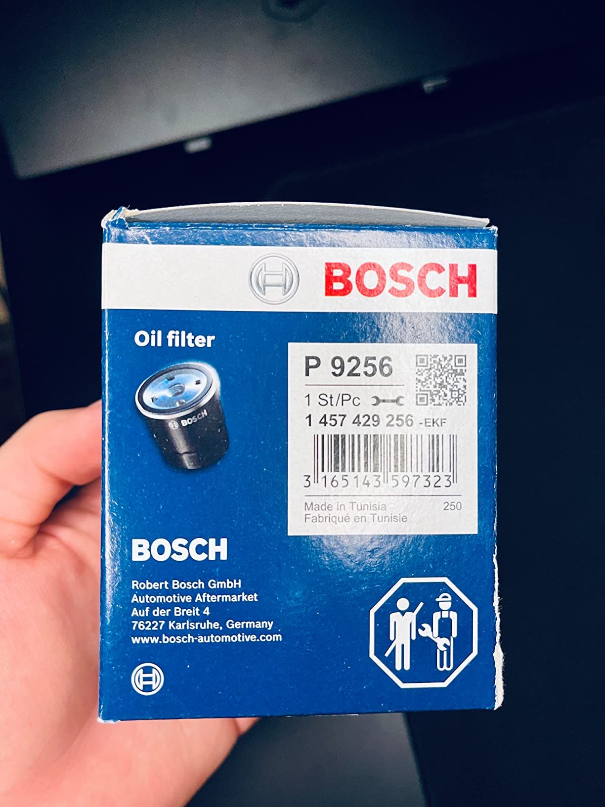 Bosch Filtri P9256 filtro olio auto antiperdite