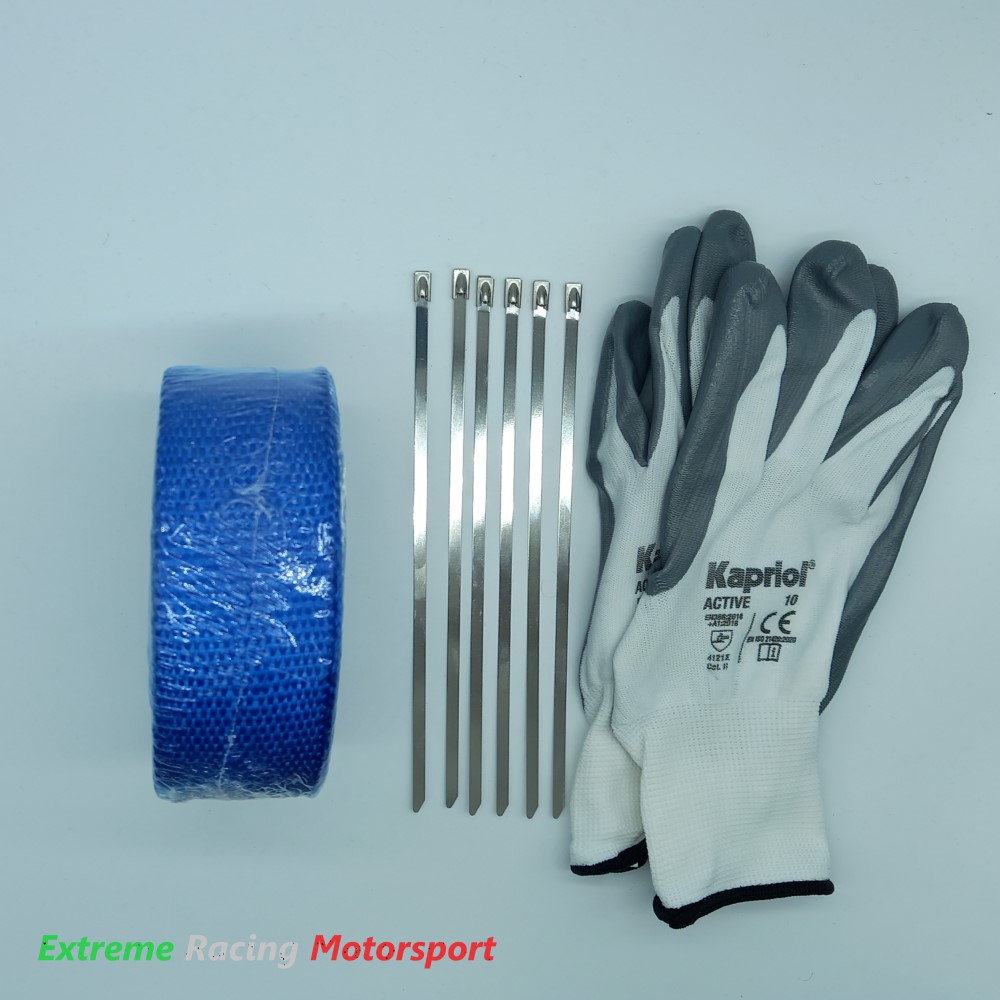 Xtreme Racing Impianto Carburante e Regolatori di Pressione benda termica collettori blu 10 m