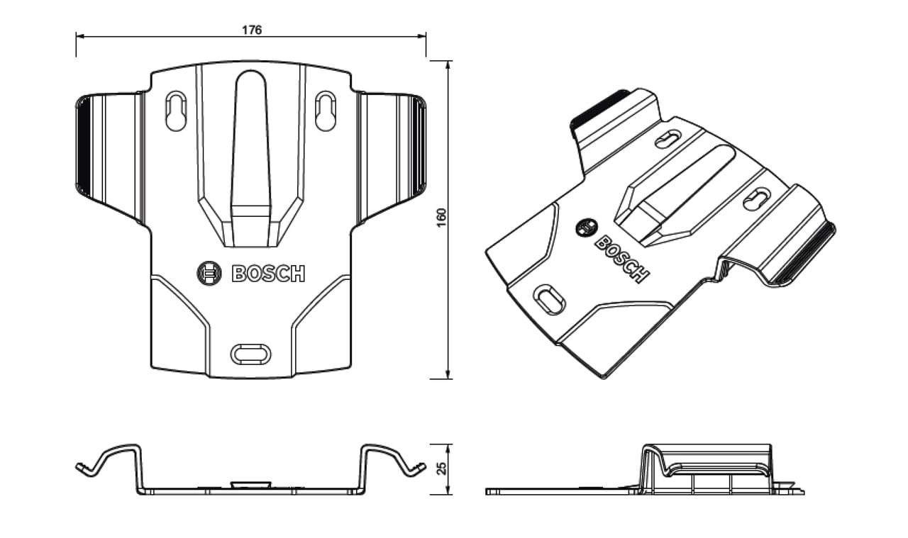 Bosch Accessori 0189999170 staffa supporto per caricabatterie