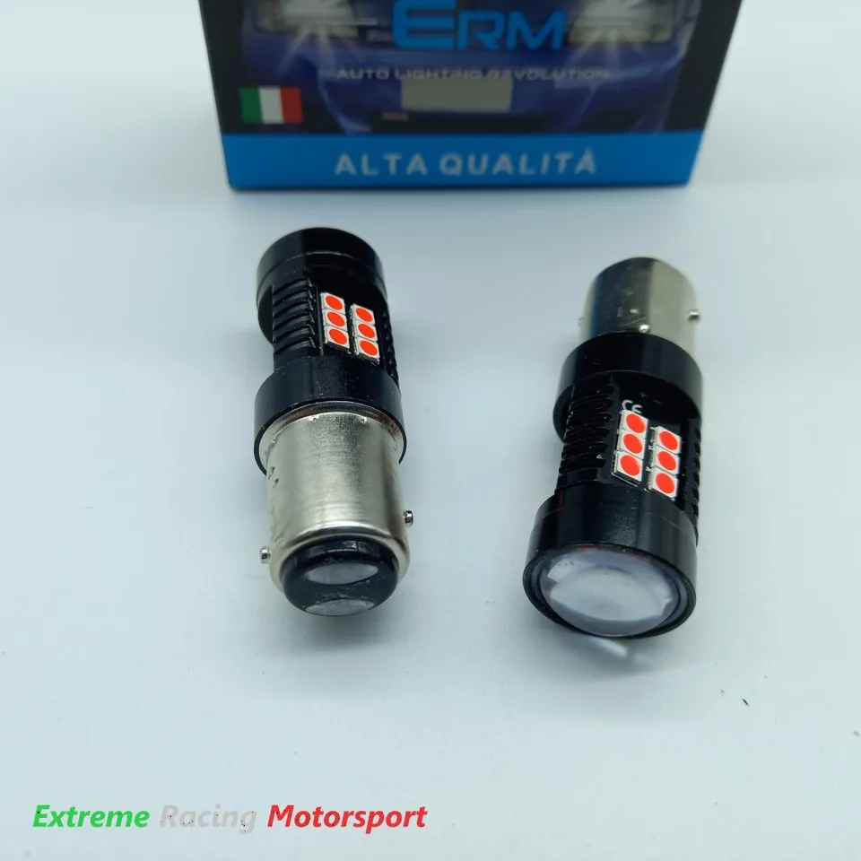 Xtreme Racing Lampadine LED BAY15D P21/5W rosse coppia retronebbia