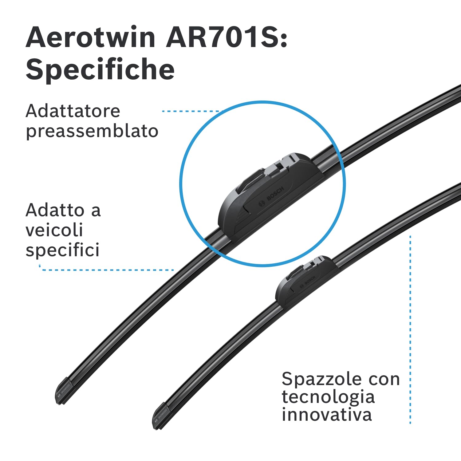 Bosch Aerotwin AR701S spazzole tergicristallo anteriori 650/500 mm