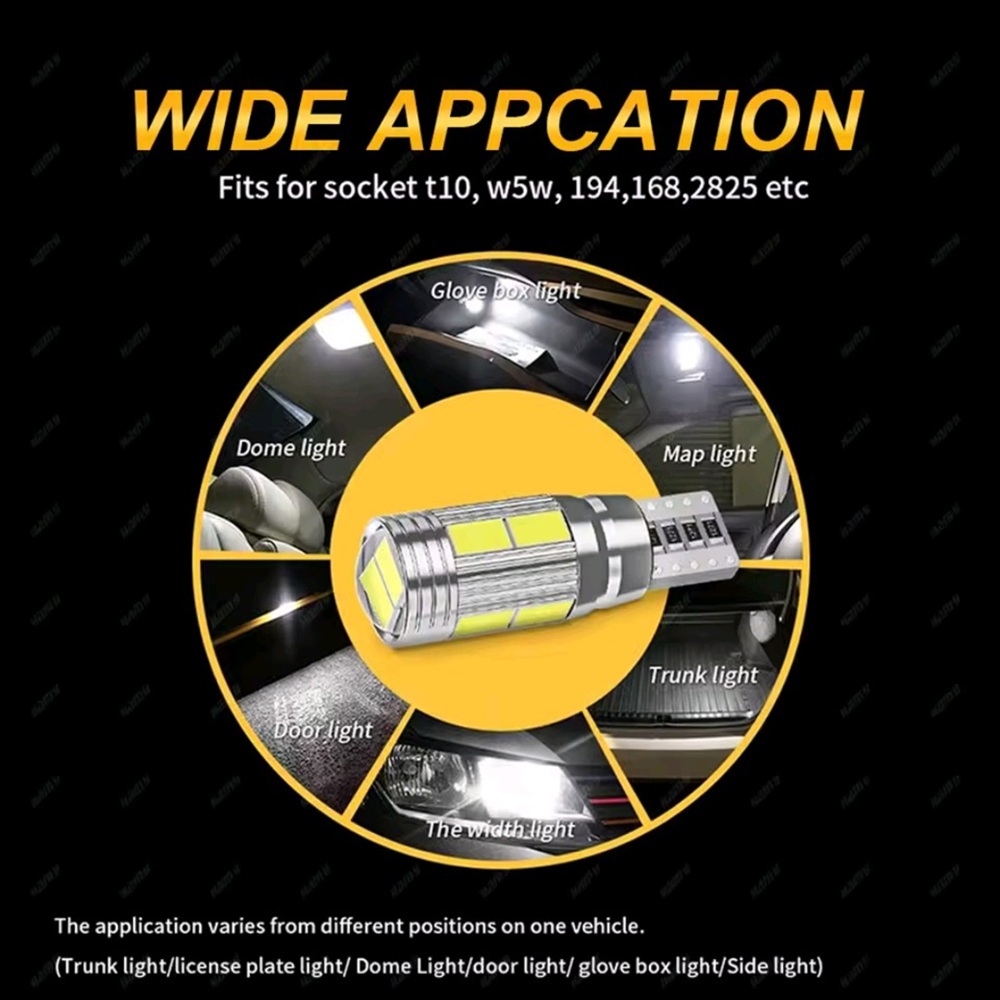 Xtreme Racing Lampadine LED T10 5630 W5W UltraWhite 12V coppia CANBUS