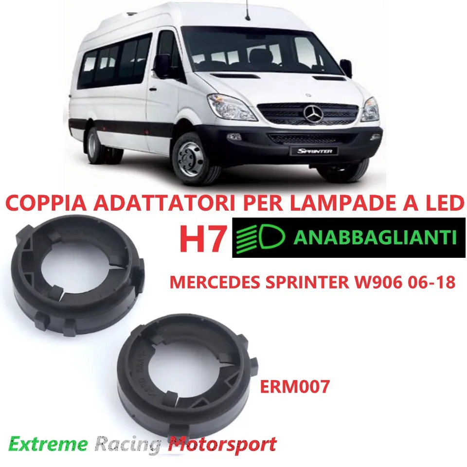 Xtreme Racing Accessori per Illuminazione LED ERM007 Mercedes Sprinter W906 06-18 adattatori H7 coppia