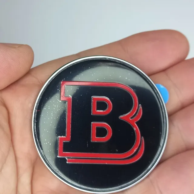 Xtreme Racing Decorazioni Auto e Adesivi stemma cofano Brabus 56 mm nero rosso
