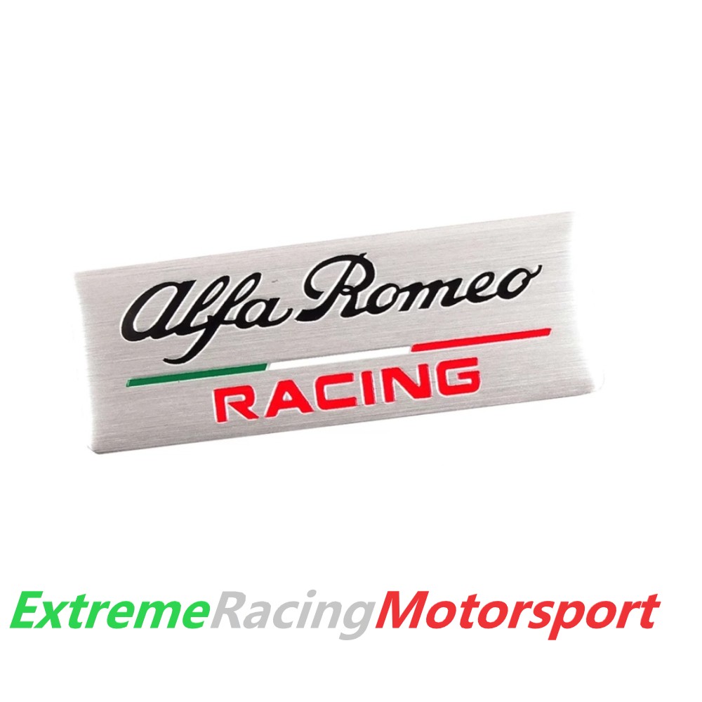 Xtreme Racing Decorazioni Auto e Adesivi Stemma Interno Alfa Romeo Racing adesivo alluminio Silver