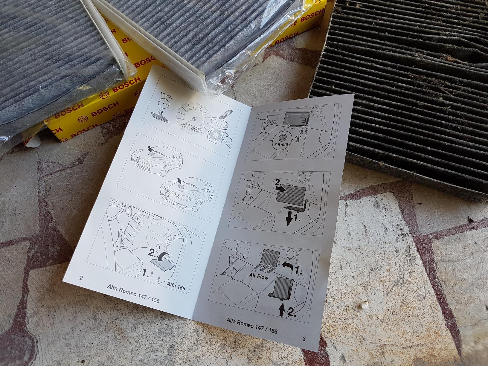 Bosch Filtri 1987432386 filtro abitacolo carboni attivi 2 pezzi