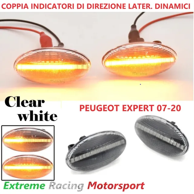 Xtreme Racing Indicatori di Direzione LED Peugeot Expert indicatori dinamici fumè coppia