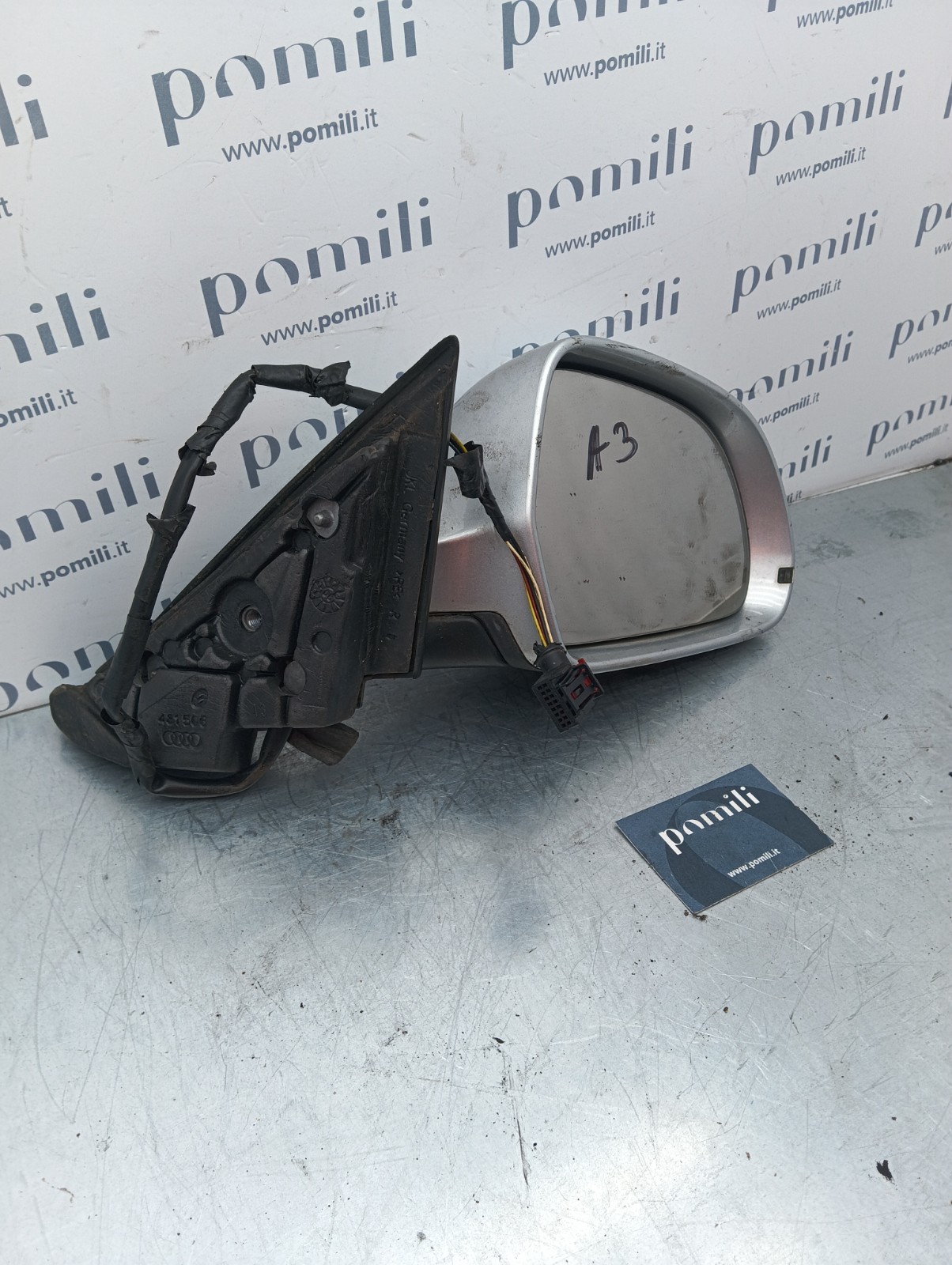 Pomili Cristalli Specchietto destro AUDI A3 2003-2012 481506 specchietto usato