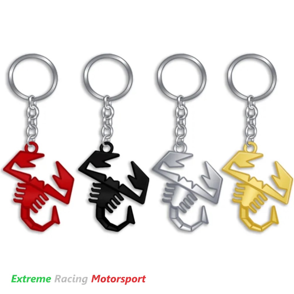 Xtreme Racing Scorpione Chrome portachiavi in metallo cromato