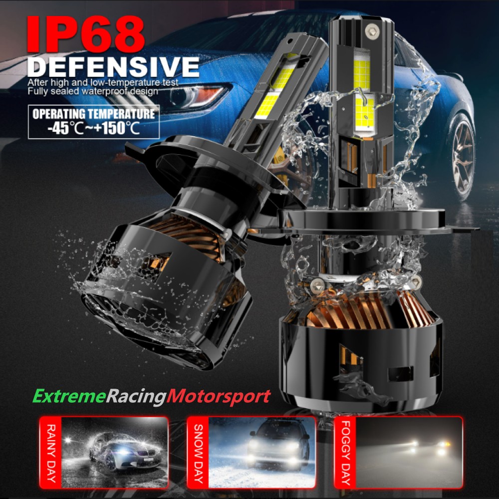 Xtreme Racing Lampadine LED ERM R40 H4 300W coppia 6000K CANBUS