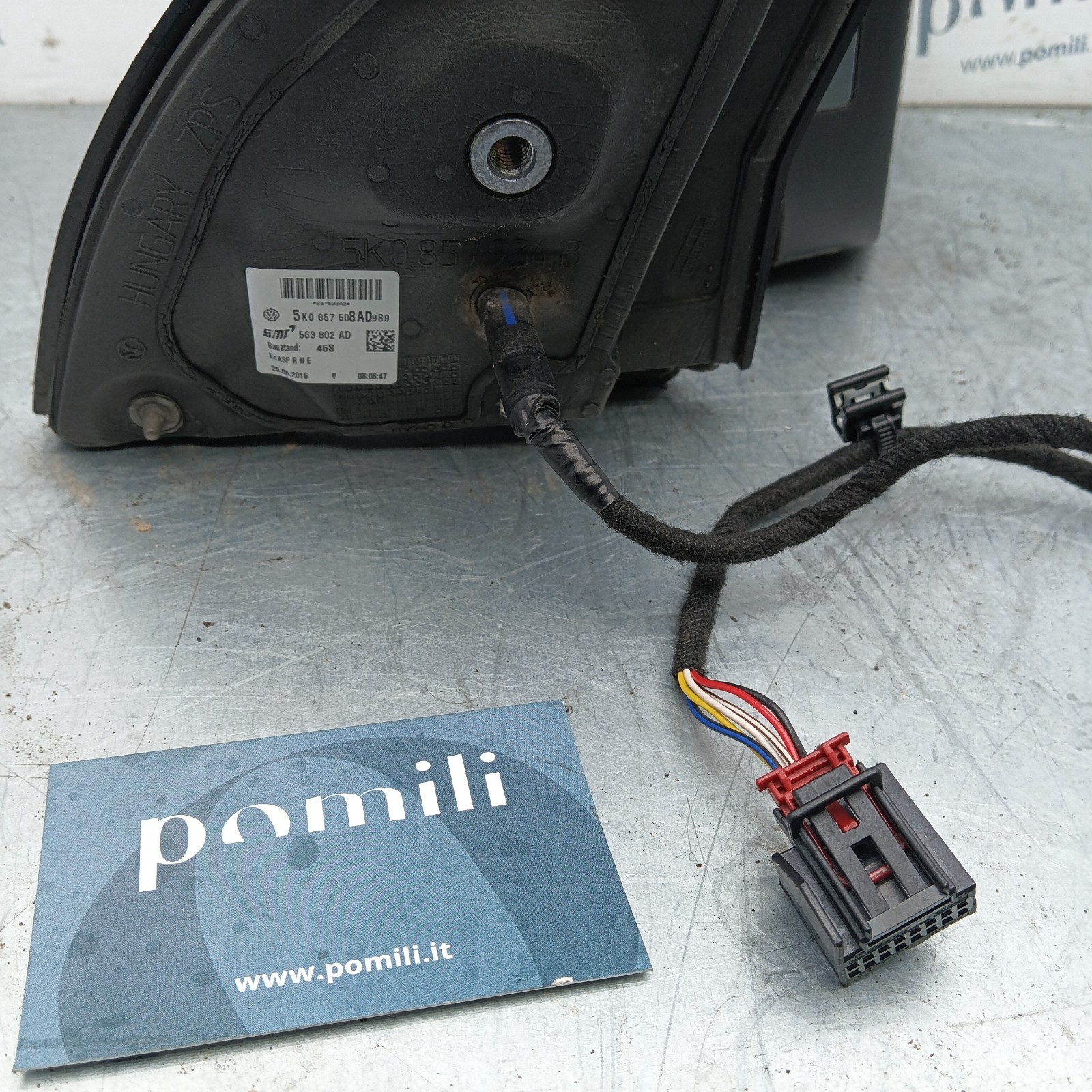 Pomili Cristalli Volkswagen Golf VI 5K0857934.B specchietto destro usato
