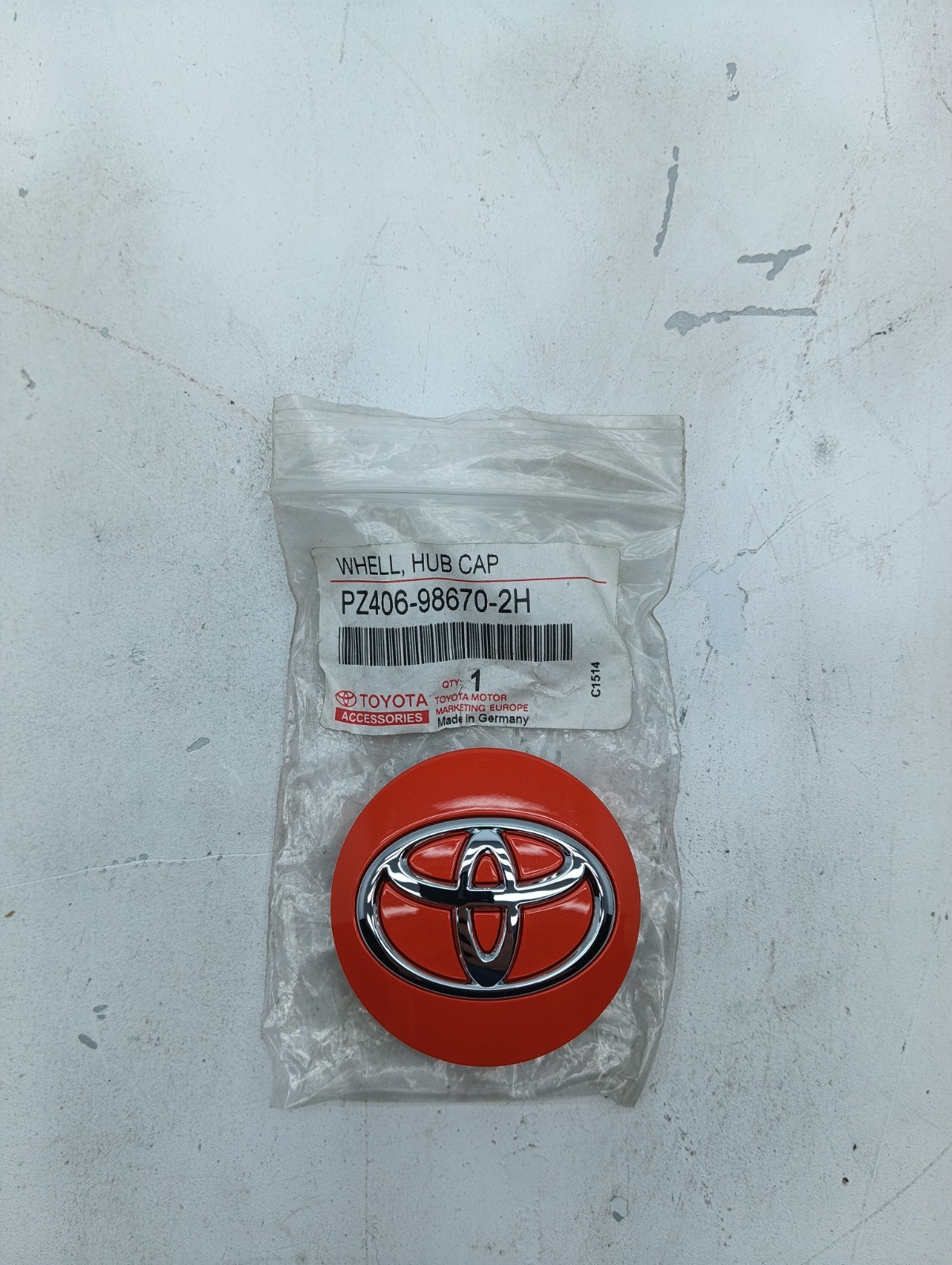 Pomili Altro auto tappi cerchio Toyota Aygo Yaris PZ406-98670-2H arancioni 4 pezzi