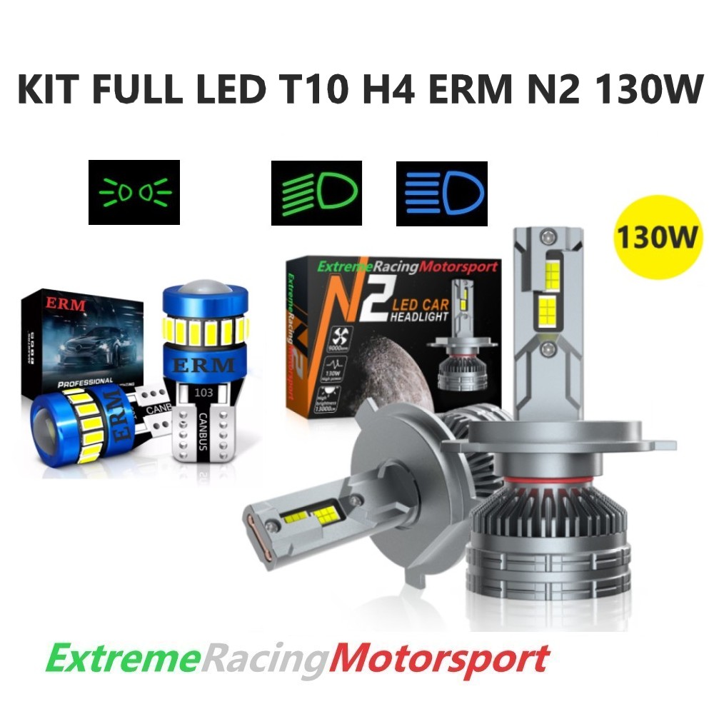 Xtreme Racing Kit Illuminazione LED T10/H4 ERM N2 kit lampade bianco 6000K