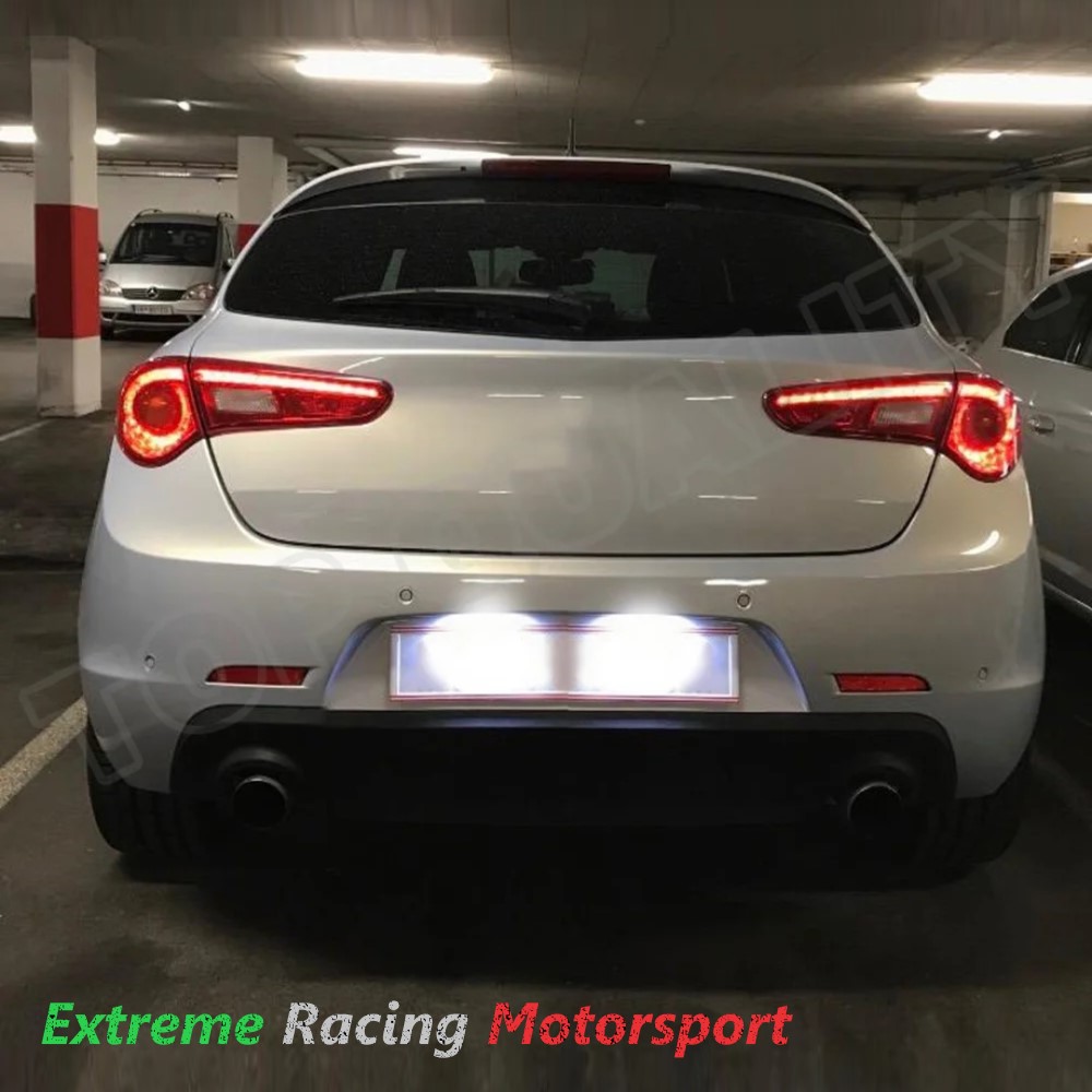 Xtreme Racing Accessori Illuminazione LED Alfa Romeo Giulietta 10-20 placchette targa LED coppia, bianco