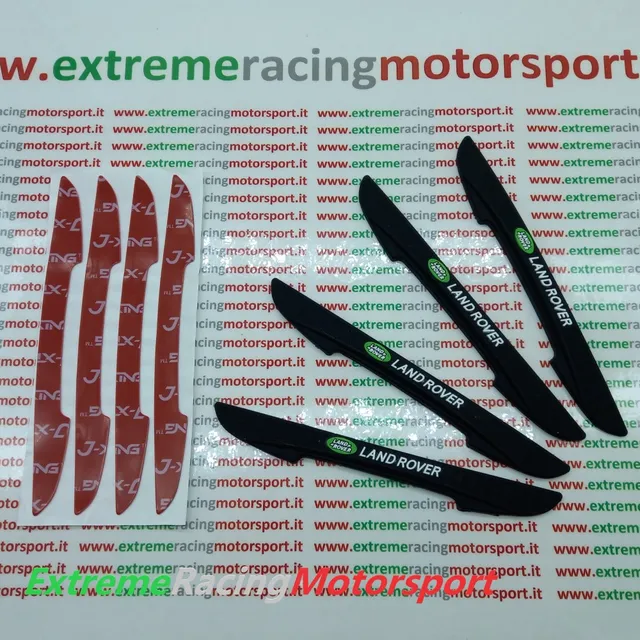 Xtreme Racing Decorazioni Auto Kit Protezione Sportelli antiurto in gomma nera 4 pezzi
