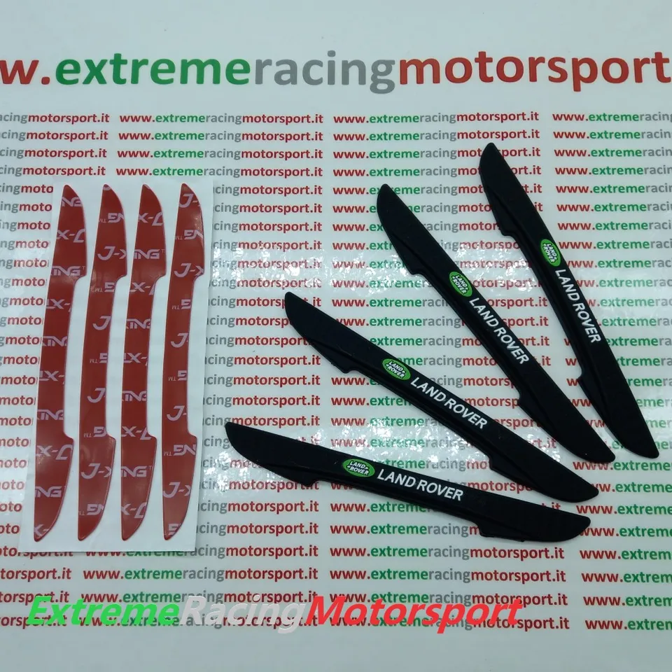 Xtreme Racing Decorazioni Auto Kit Protezione Sportelli antiurto in gomma nera 4 pezzi
