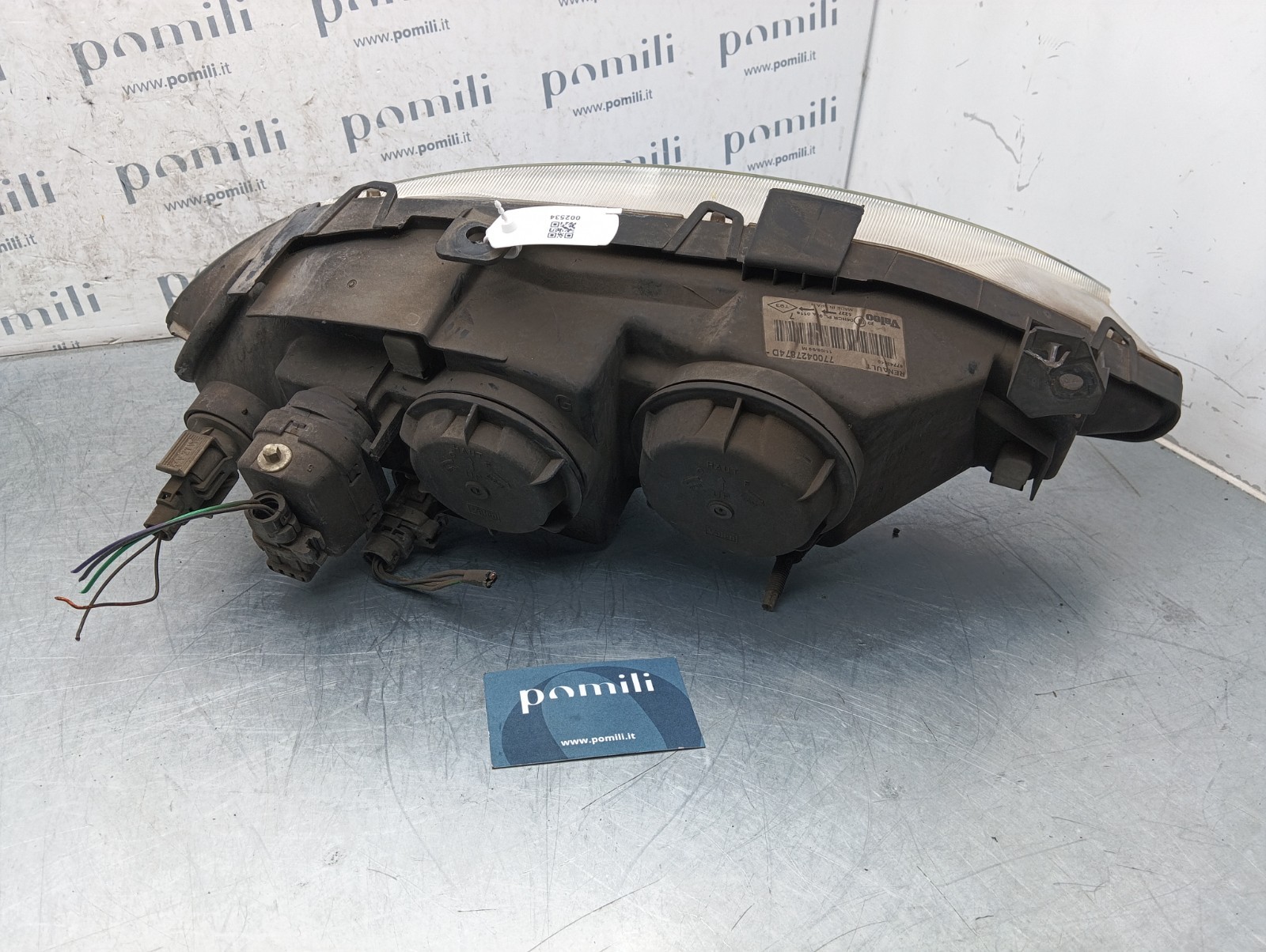 Pomili Fanaleria Renault Megane faro anteriore sinistro 7700427874D usato