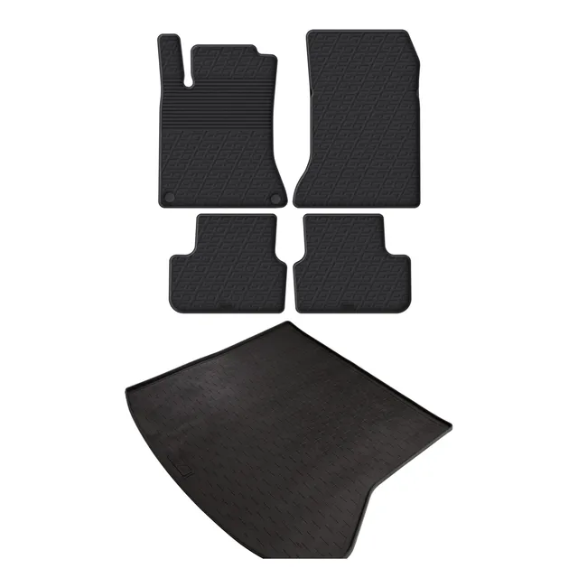 Travall Bundles Mercedes CLA (2013-2019) kit tappetini e bagagliaio in gomma