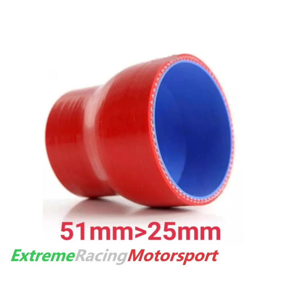 Xtreme Racing ERM Riduzione D. 51-25 mm raccordo siliconico rosso