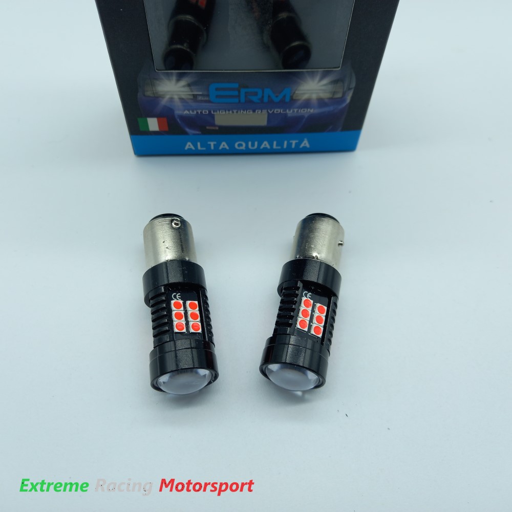 Xtreme Racing Lampadine LED BA15S P21W luci STOP coppia rosse CANBUS