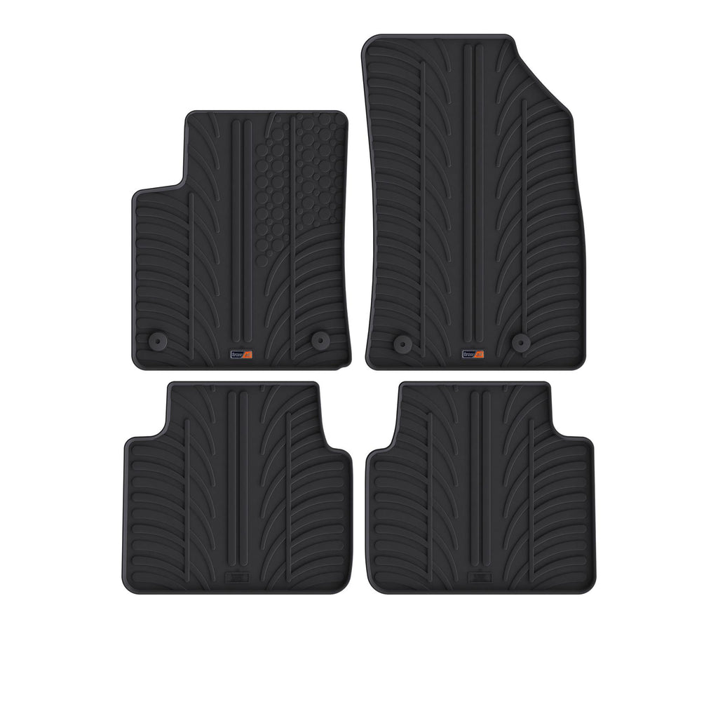 Travall Car Mats Vauxhall Crossland Tappetini auto 2021-2024 in gomma