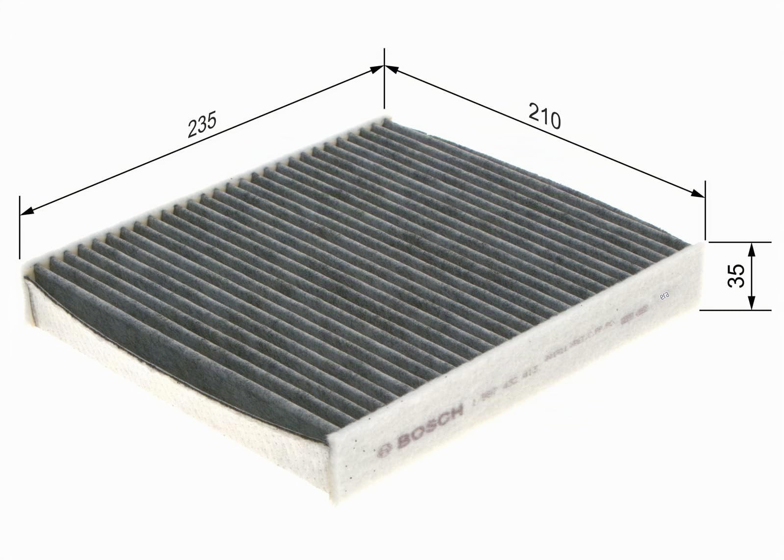 Bosch Filtri 1987432413 filtro abitacolo ai carboni attivi 1 pezzo antiodore