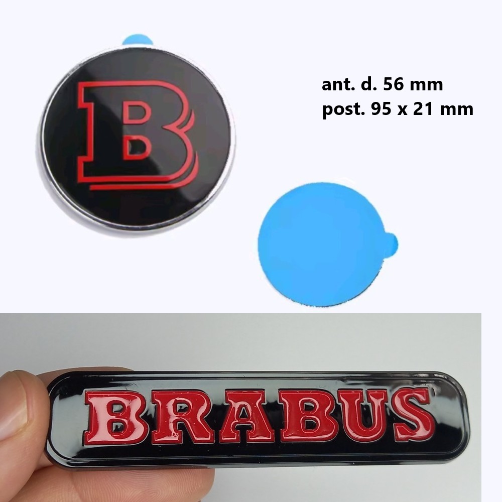 Xtreme Racing Decorazioni Auto e Adesivi stemmi Brabus Black Red cofano