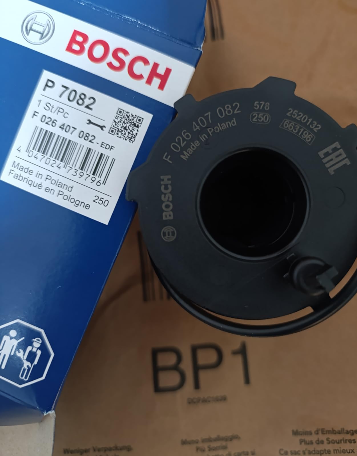 Bosch Filtri F026407082 filtro olio elemento filtrante 72 mm