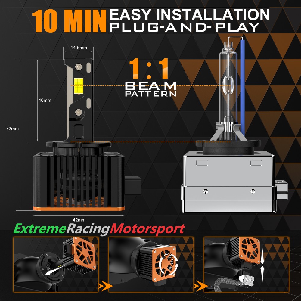 Xtreme Racing Kit Illuminazione LED DSeries D30 D1S kit conversione xenon LED