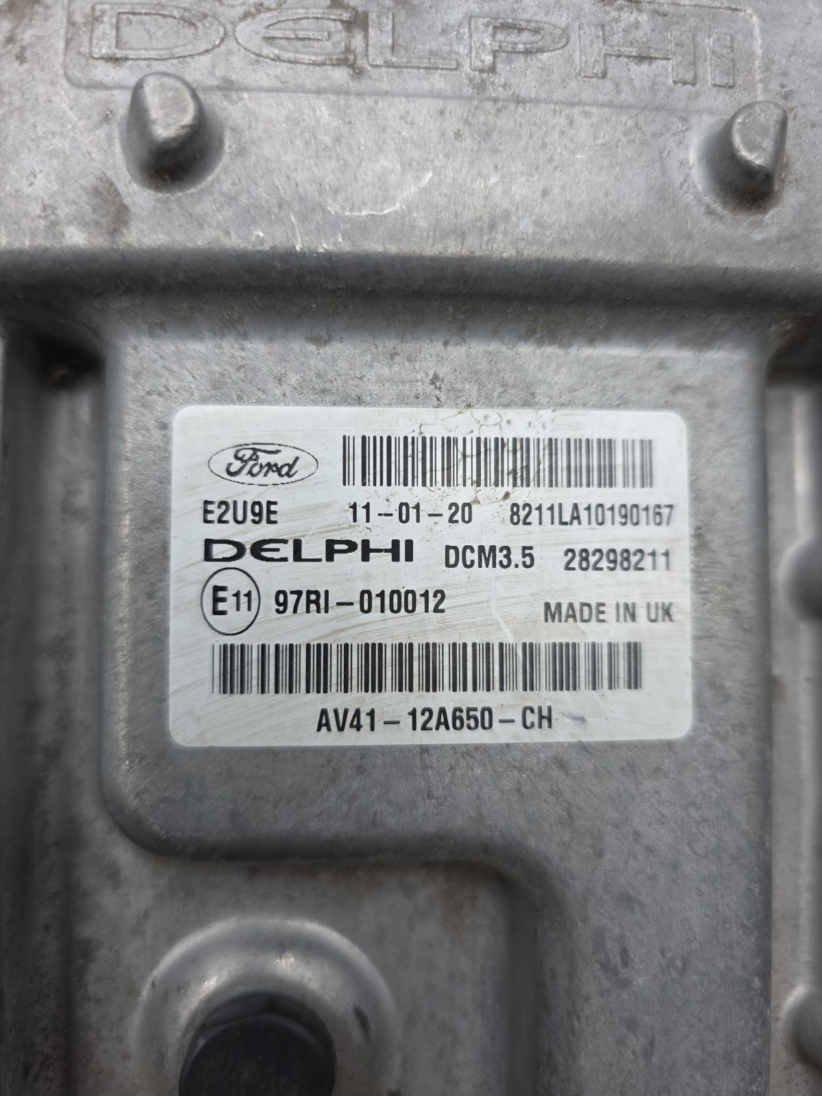Pomili Motorini avviamento, alternatori, ECU e cavi AV41-12A650-CH centralina motore diesel Ford Kuga I usata