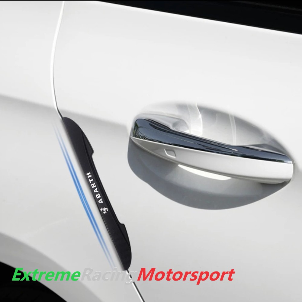 Xtreme Racing Decorazioni Auto e Adesivi Kit Protezione Sportelli Abarth antiurto 4 pezzi in gomma