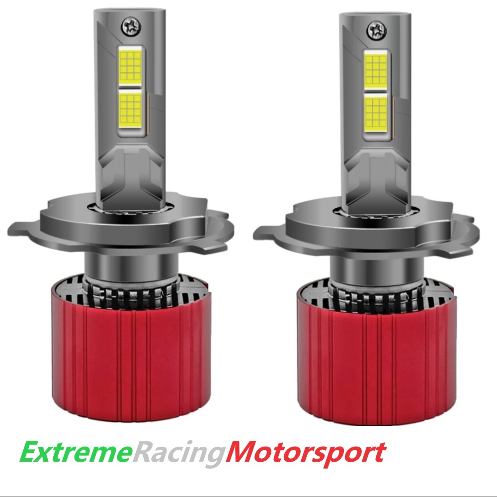 Xtreme Racing Lampadine LED Lampade BiLed ERM V8-95 H4 coppia 6000K 190W CANBUS