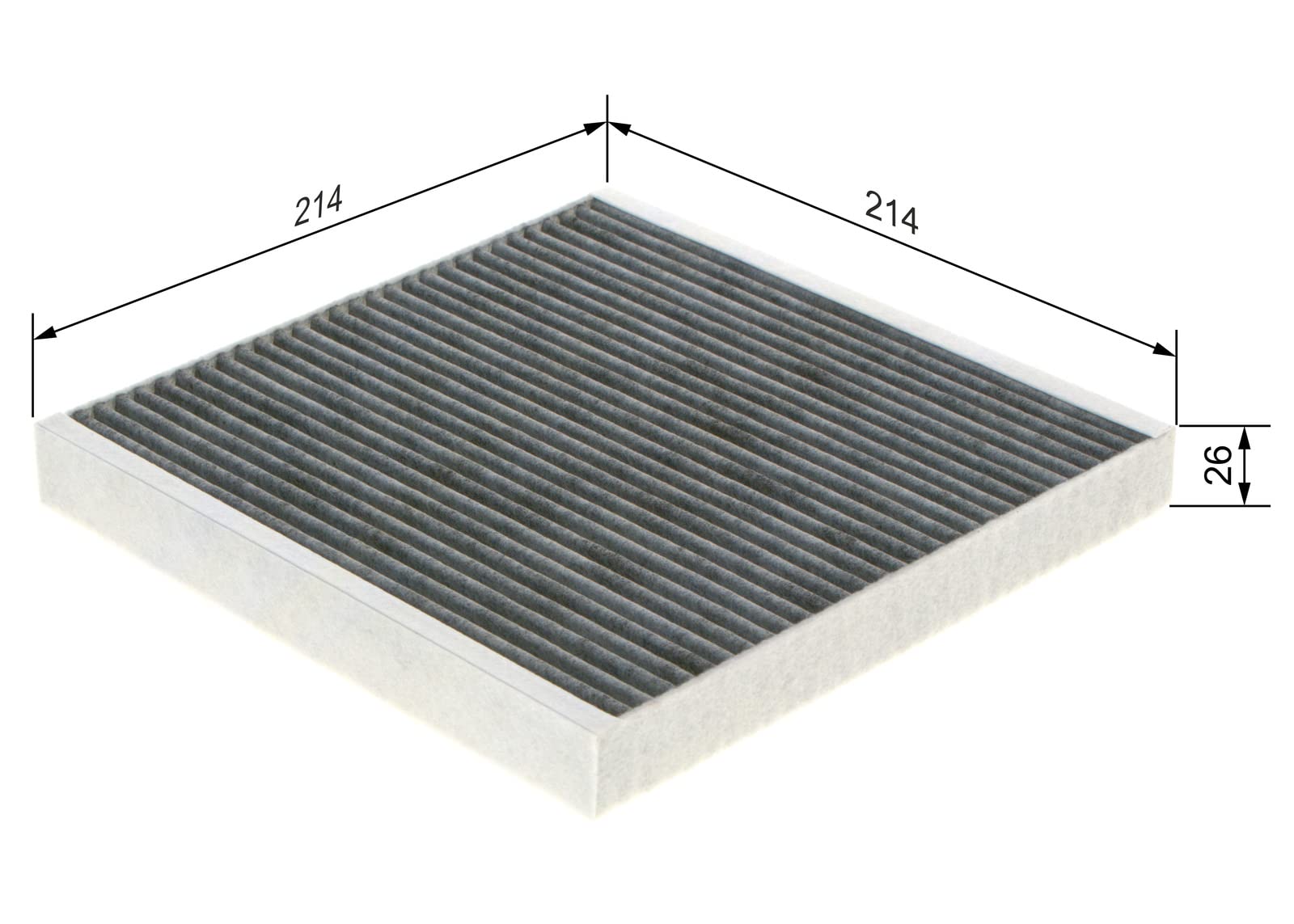 Bosch HCP Filtri 1987432499 filtro abitacolo a carboni attivi Smart