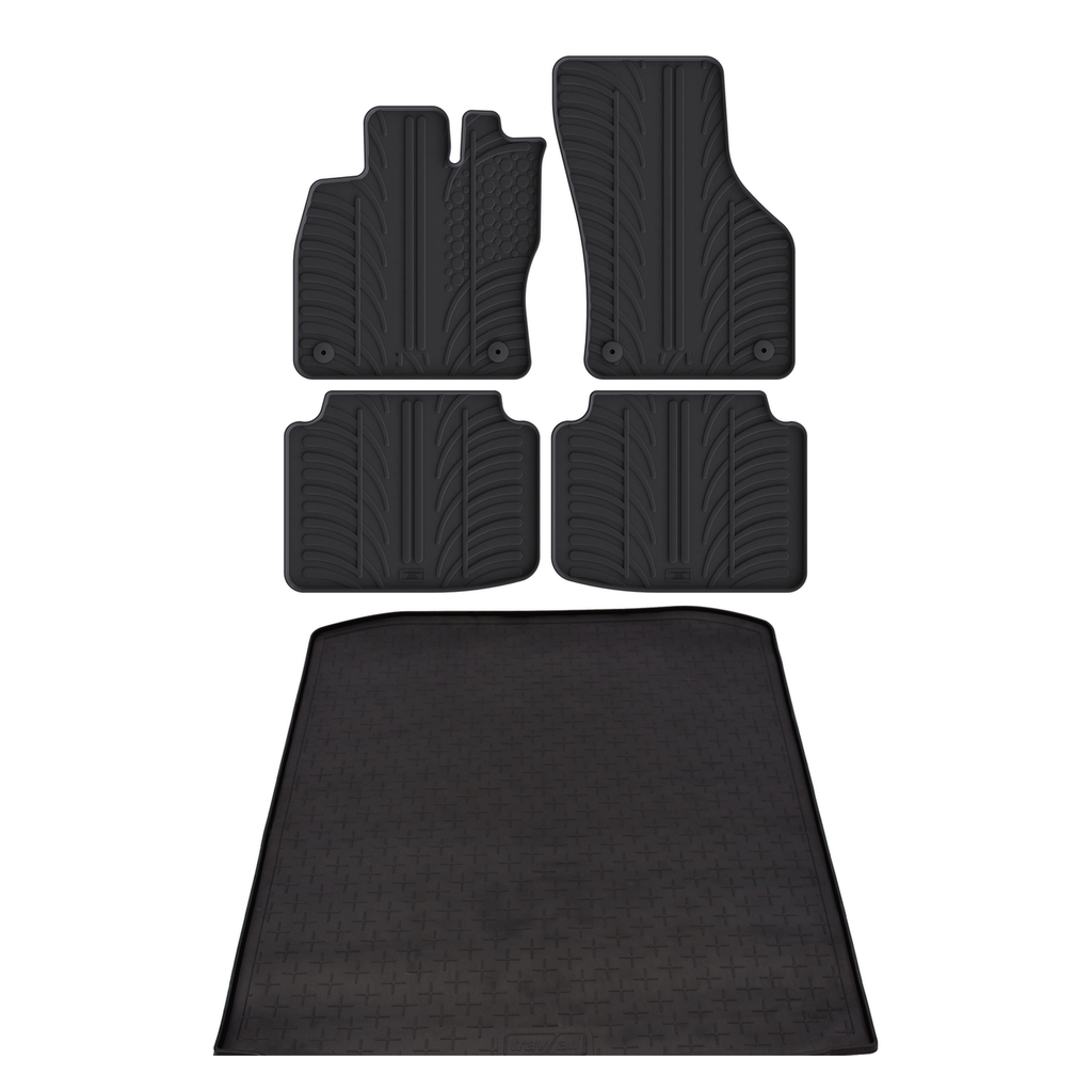 Travall Bundles Skoda Superb 2015-2024 tappetini e vasca baule in gomma