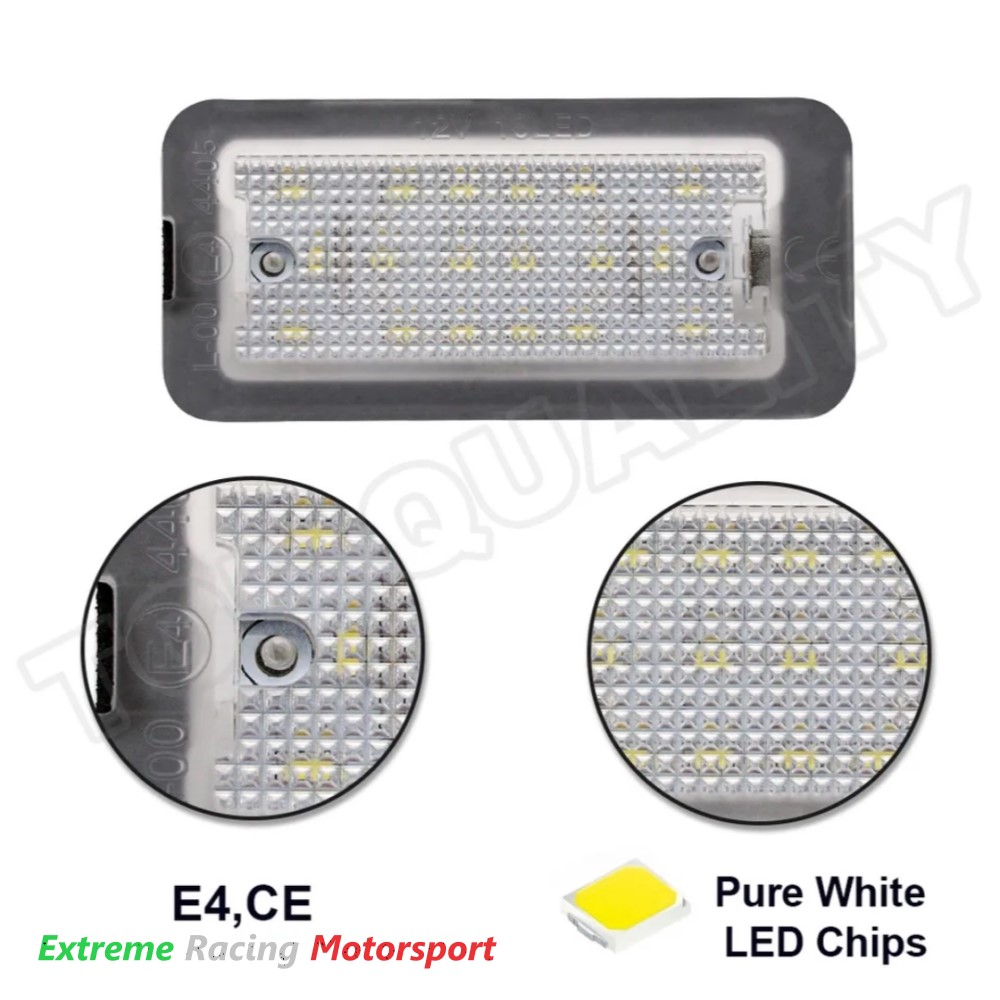 Xtreme Racing Accessori per Illuminazione LED Abarth 500 placchette LED targa coppia bianco IP68