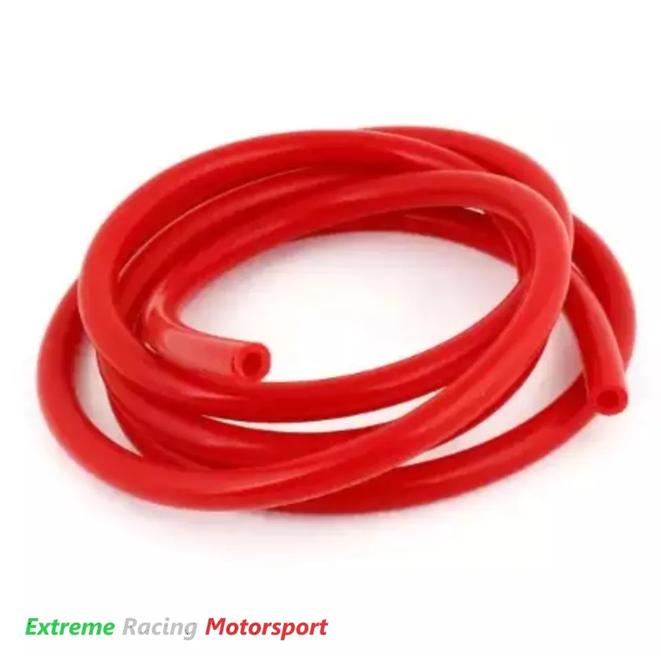Xtreme Racing Impianto Carburante e Regolatori di Pressione tubo siliconico rosso 1 m 4x8 mm
