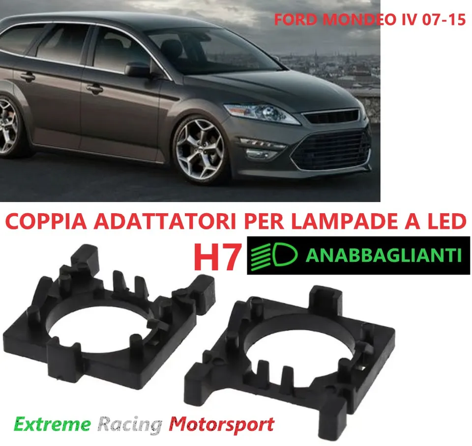 Xtreme Racing Accessori per Illuminazione LED ERM013 adattatori H7 Ford Mondeo IV