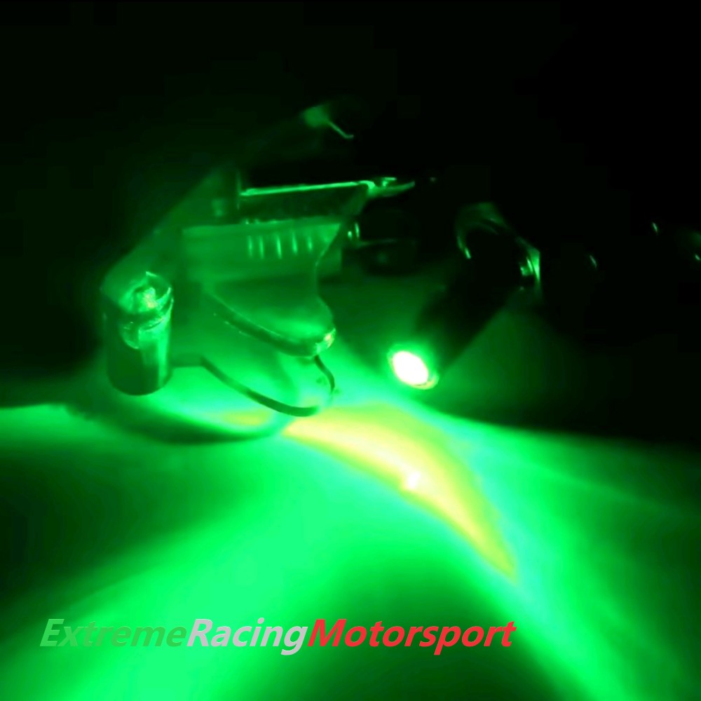 Xtreme Racing interruttore ON OFF illuminazione LED, verde, 12 V 20 A