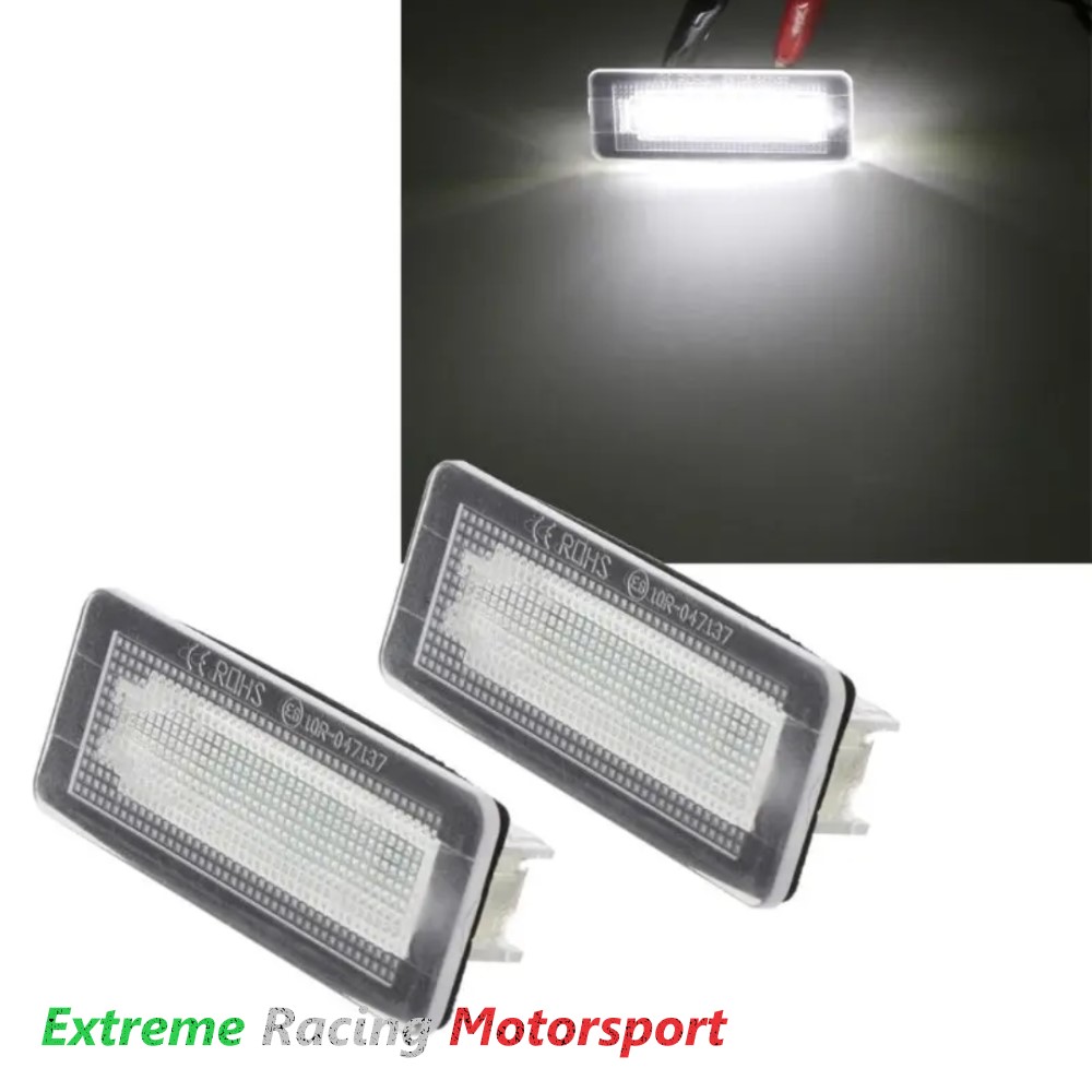 Xtreme Racing Accessori Illuminazione LED Placchette luci targa Smart 451 07-14 coppia bianche waterproof