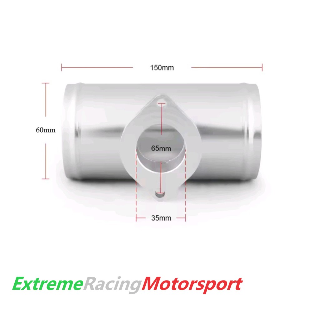Xtreme Racing Impianto Carburante e Regolatori di Pressione Raccordo in alluminio con Flangia montaggio Pop Off RS/FV d. 60 mm