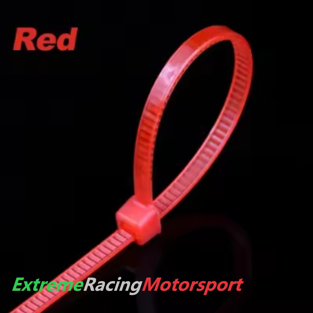 Xtreme Racing Impianto Carburante e Regolatori di Pressione fascette nylon riutilizzabili 5 × 200 mm 10 pezzi