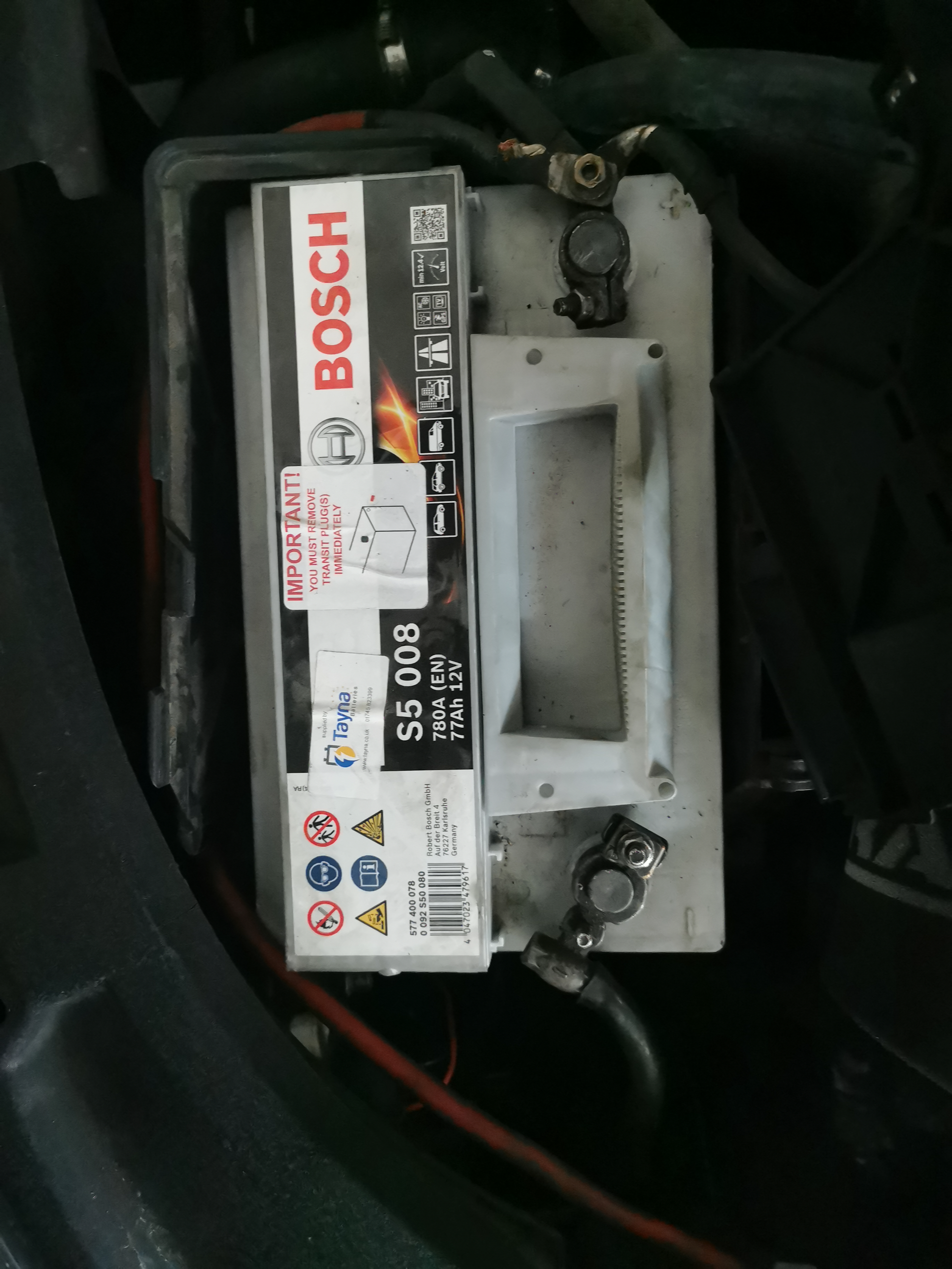 Bosch Batterie S5008 batteria auto 77 Ah 780 A senza Start/Stop