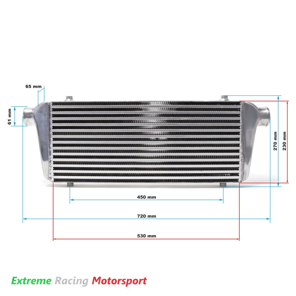 Xtreme Racing Impianto Carburante e Regolatori di Pressione Intercooler 700×230 mm 8 L universale