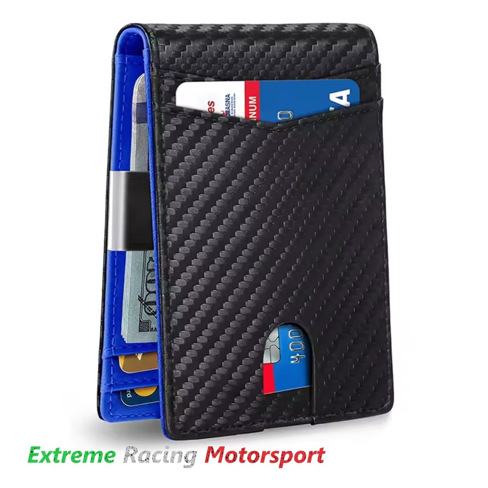 Xtreme Racing Portafogli e Articoli in Ecopelle portafoglio Carbon Look con protezione RFID