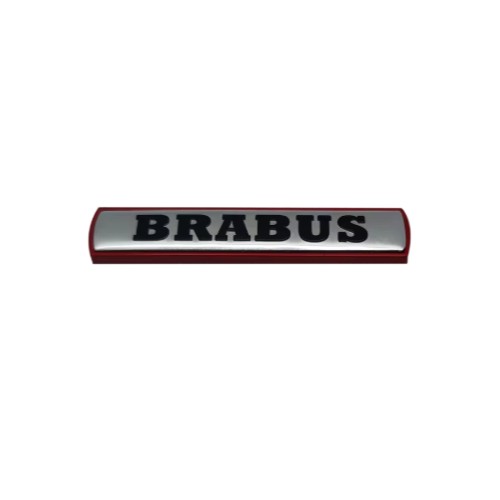 Xtreme Racing Decorazioni Auto e Adesivi Stemma Interno in Metallo Red/Silver Brabus 7,5 cm
