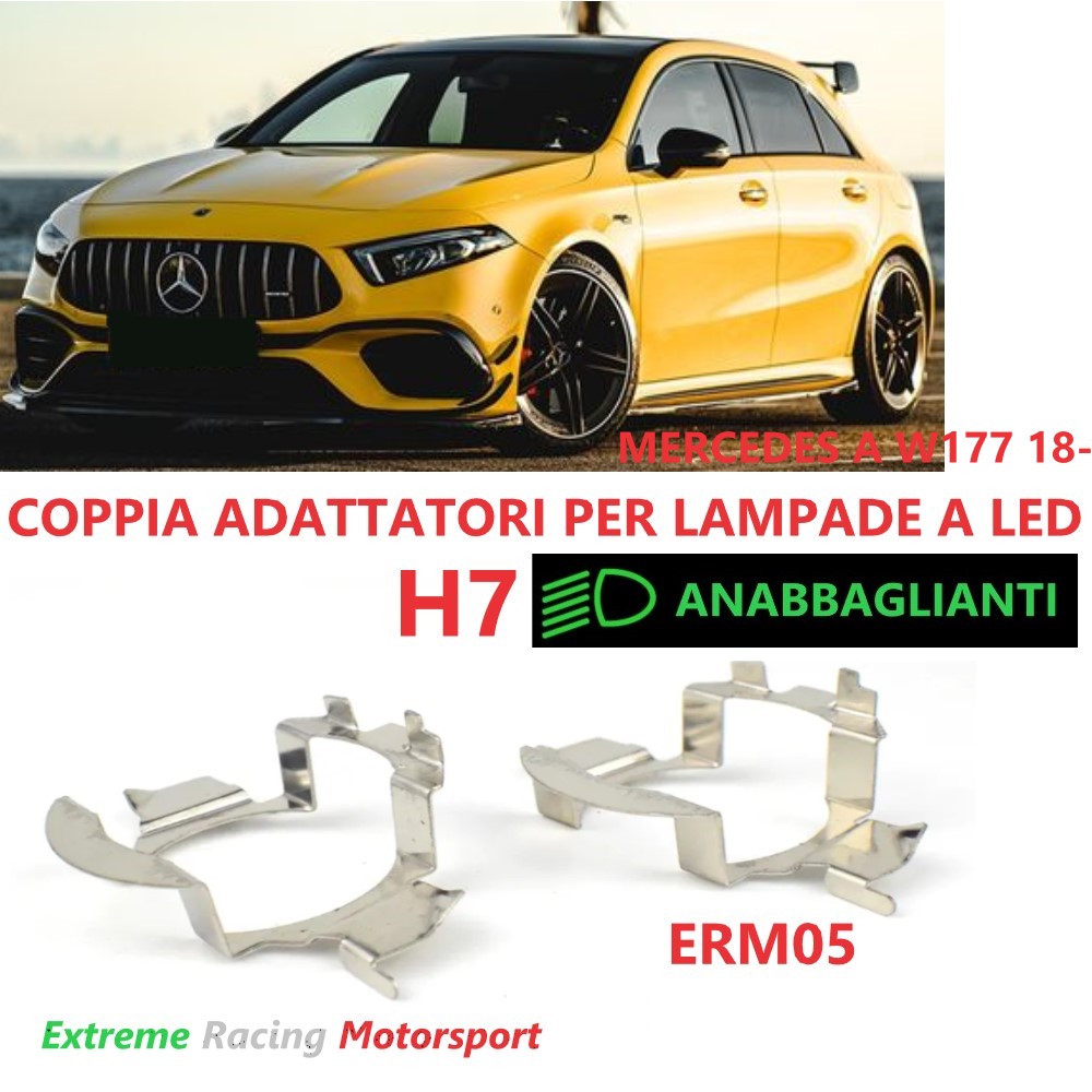 Xtreme Racing Accessori per Illuminazione LED ERM005 Mercedes A W177 18- adattatori H7 coppia