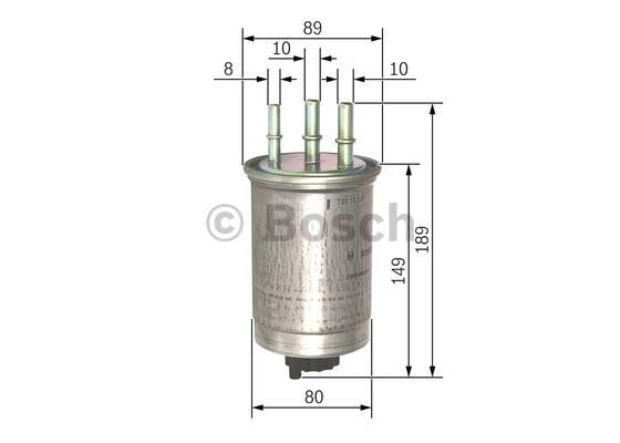 Bosch Filtri filtro diesel auto 80 × 189 mm