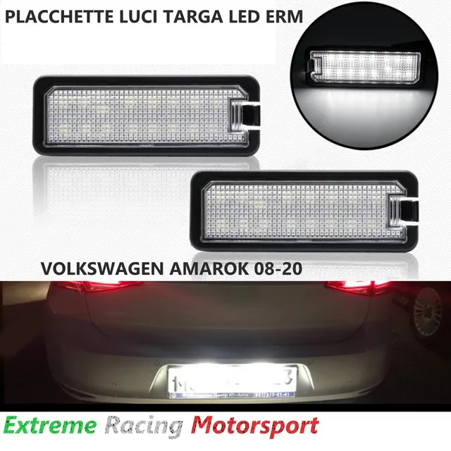 Xtreme Racing Accessori per Illuminazione LED Volkswagen Amarok 10-21 placchette targa LED coppia IP68